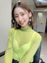 アミヘアーサプライ(AMI Hair Supply)&nbsp;外ハネ／ボブ/ショート/ベージュカラー