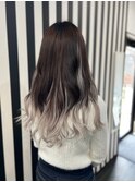 シールエクステでグラデーションスタイル