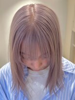 ベレーザ 渋谷(BELEZA)&nbsp;3918ミルクティーアッシュ艶髪シルキーベージュハイトーンカラー