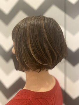 アロン(Allons Ginza) 30代40代50代◎大人ナチュラルレイヤーショートボブ