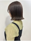 3分で巻けるボブ*外ハネボブ*レイヤーボブ*透ける赤み消しカラー