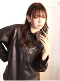 シースルーバング　ウェーブロング