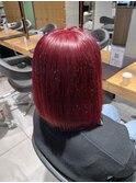 今里☆バッサリカットしてレッドに☆