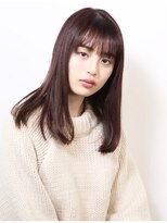 トニーアンドガイ 青山店(TONI & GUY) ミディアムストレートニュアンスカラーおしゃれ女子ウルフヘア