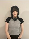 切りっぱなしボブ エアリーロング 美髪 ピンクブラウン