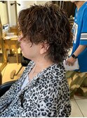 ツイストスパイラル スパイラルパーマ メンズハイライト 眉毛