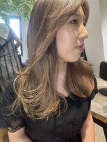 ロア インターナショナル 新宿店(LoA International)&nbsp;Balayage / ombre / long layer/ curtain bangs / English
