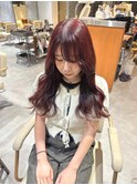 【梅田】ブリーチなしダブルカラーでチェリーレッド