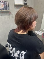 ラック(LUCK)&nbsp;レイヤーぱっつん前髪ステップボーンカットシルキー船橋/韓国