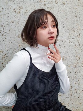 ガーデン ミサト 三郷中央(garden misato) 20代30代40代韓国ヘア伸ばしかけ前髪外ハネボブ