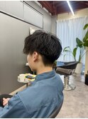 マッシュ×ユルパーマ