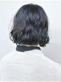 ＊重めボブパーマニュアンスパーマゆるふわパーマボブ黒髪パーマ