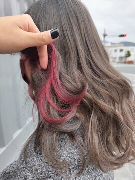 インナーカラーピンク