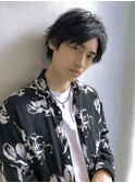 aRietta麻布＊ショート×スパマッシュ/センターパート/黒髪
