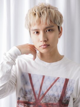 グルーミングサロン バーバー キャッスル 北浦和西口(Grooming salon Barber Castle) 10代20代ハイトーンカラー学生スパイキーショートa北浦和