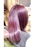 【理想のハイトーンに】ケアブリーチ透明感wカラー+cut+内部補修TR  ￥29750