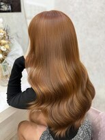 ラビス(Lovis) くびれヘア/ハイライトカラー/アプリコットオレンジ