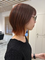 ナンバースリー 溝の口店(Number Three)&nbsp;くびれボブ/オレンジカラー【N°3溝の口】