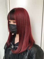 ヘアサロン ガリカ 表参道(hair salon Gallica) 姫カット x チェリーレッド