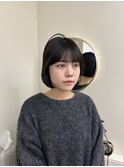暗髪ボブ