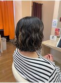 ボブ×パーマ