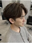 メンズフェザーショートニュアンスパーマスパイラルパーマ新田