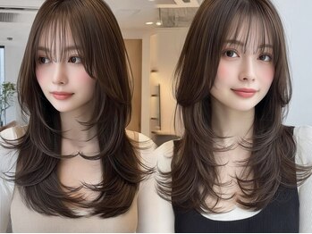 レス(Les.)の写真/【明治神宮前5分】トレンドレイヤーカットで縮毛矯正で扱いやすいロングスタイルへ［縮毛矯正/髪質改善］