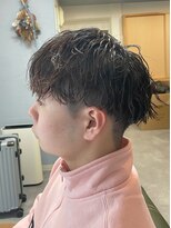 グリードヘア(GREED HAIR)&nbsp;波巻きパーマ×マッシュ