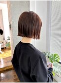 切りっぱなしボブ/外ハネボブ/髪質改善ストレート/柏美容室/千葉
