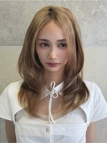 ニューヨークニューヨーク なんば道頓堀店(NYNY)&nbsp;ミルクティベージュ×ミディアムレイヤー