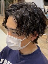 フィフス(fifth)&nbsp;ツイストスパイラルパーマメンズウルフセンターパート