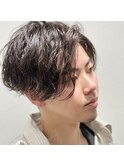 前下がりスパイラルパーマ