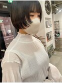 周りと差がつく前上がりボブ