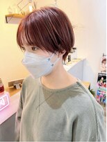 アーブル ヘアーアンドメイク(ARBRE) オレンジブリーチダブルカラーショートカット