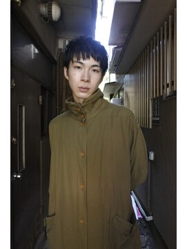 ノフ(knof) 黒髪 × ショートパーマ