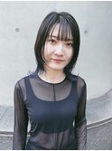 インナーカラー ウルフカット