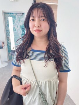 ギグスダブル 栄店(gigs double) レイヤーカット/インナーカラー/ピンクベージュ