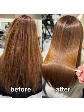 キュア 表参道(CURE) 黒髪/グレージュカラー/ココアベージュ/ヘルシーロング/表参道