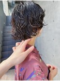 ボブ×パーマ