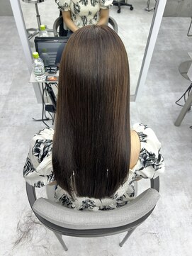 ビューブルー 亀戸錦糸町(VIEW BLUE) 美髪カールシアーカラーピンクブラウンエアリーロングセミディ