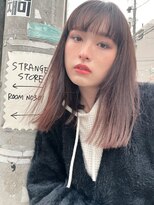 ヴァージ(Verge)&nbsp;レイヤーカット/ウェーブパーマ/前髪/こなれミディ[代官山駅]