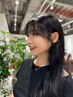 前髪カット＋顔まわり髪質改善ストレート（縮毛矯正）＋TOKIOトリートメント