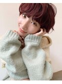 【ブリーチなしワインレッド】