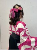 卒業式着付け＋ヘアセット