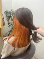 ラフ 原宿(L.a.a.g.f harajuku)&nbsp;インナーカラー/オレンジ@原宿