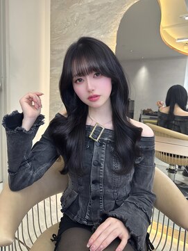 ロンドアヴァントゥス 池袋(Lond aventus) 韓国レイヤー/韓国風/ボブ/髪質改善/黒髪/ブリーチなし〔池袋〕