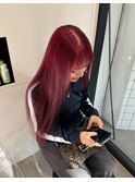 高発色！色持ちup！の塩基カラー50%のビビッドレッド！