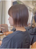ぱつっと外はねボブ