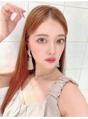 大人可愛いダブルカラーショコラブラウン似合わせレイヤーパーマ