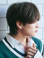 エルマーク 神戸三宮(L-MARK) シースルーマッシュナチュラルマッシュメンズ韓国ツーブロック